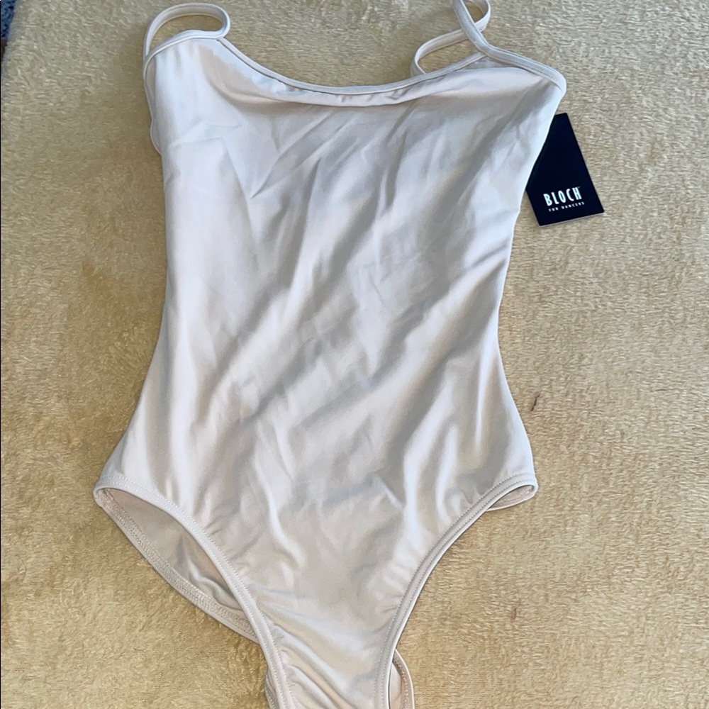 Bloch Women's Light Beige/Off-White Leotard Bodysuit